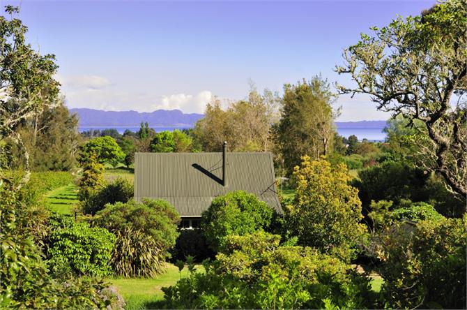 view from behind cottage