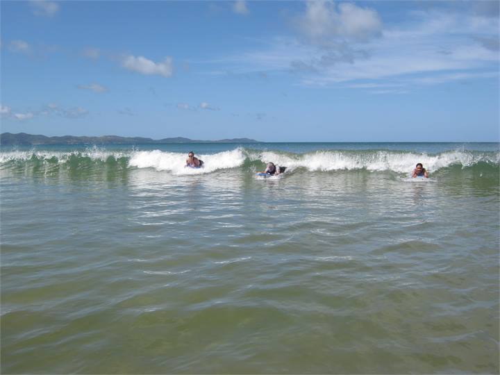 Fun times at Tokerau Beach.