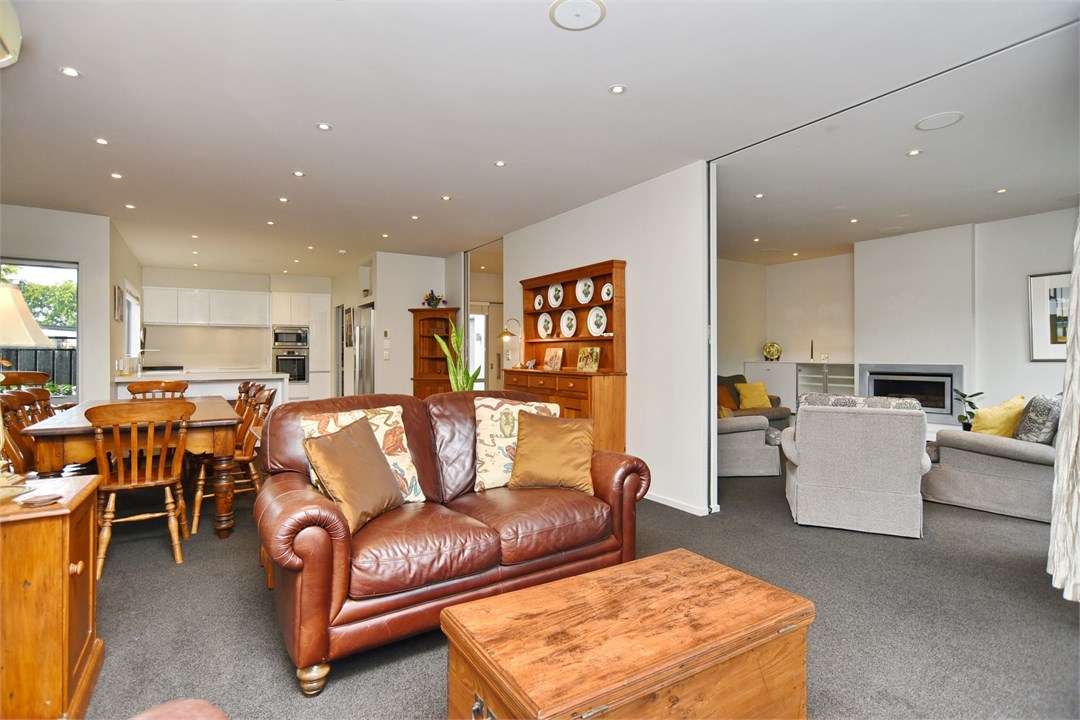 Living area with a TV and seating areas