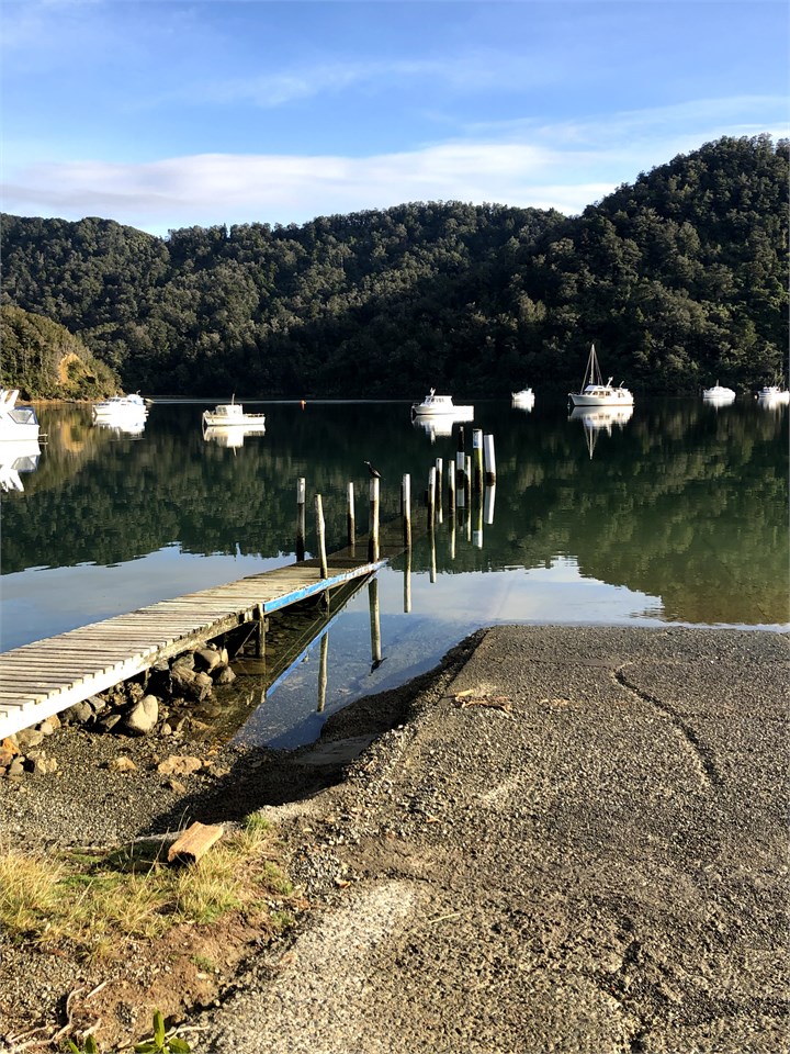 Boat ramp at High tide