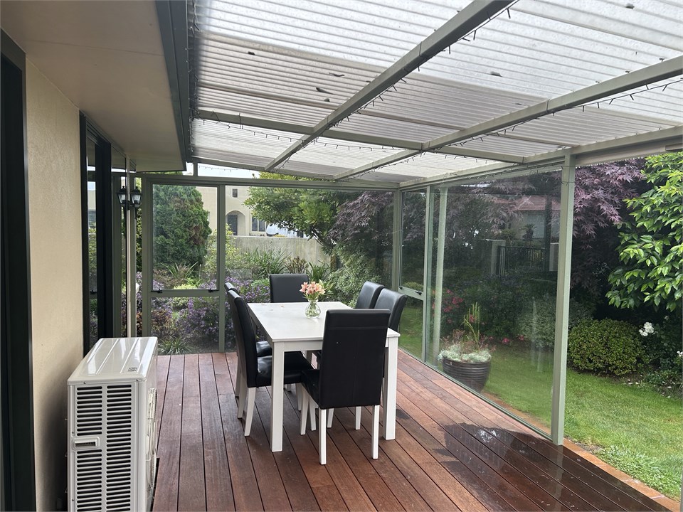 Outdoor dining space