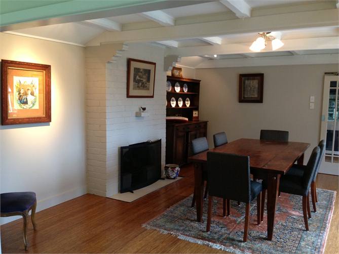 small cosy lounge and dining room