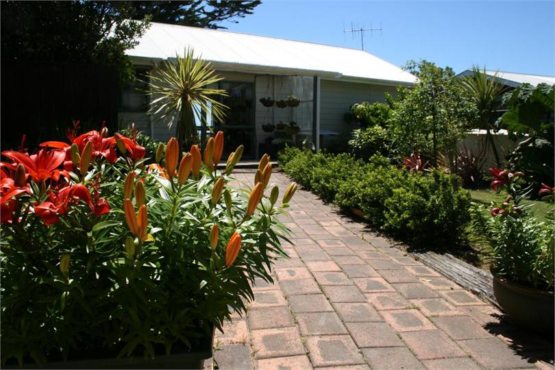 Cottage entry, at rear of Cottage