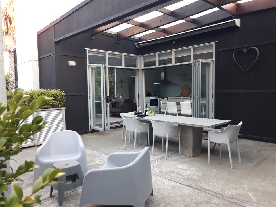 Covered Outdoor Dining with heater