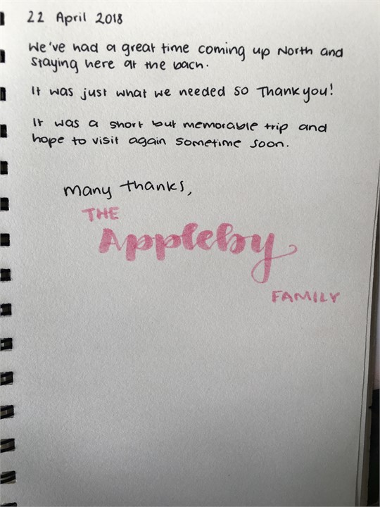 Some more recent feedback