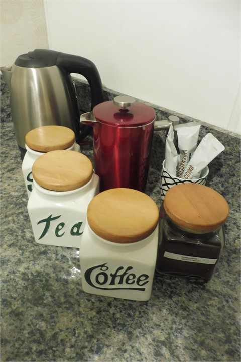 Tea and coffee and herbals are available in our sm