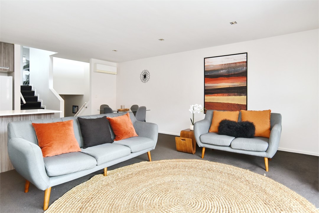 Living area with TV and seating areas