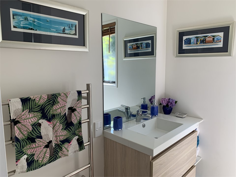 Freshly renovated bathroom - new vanity, toilet, a