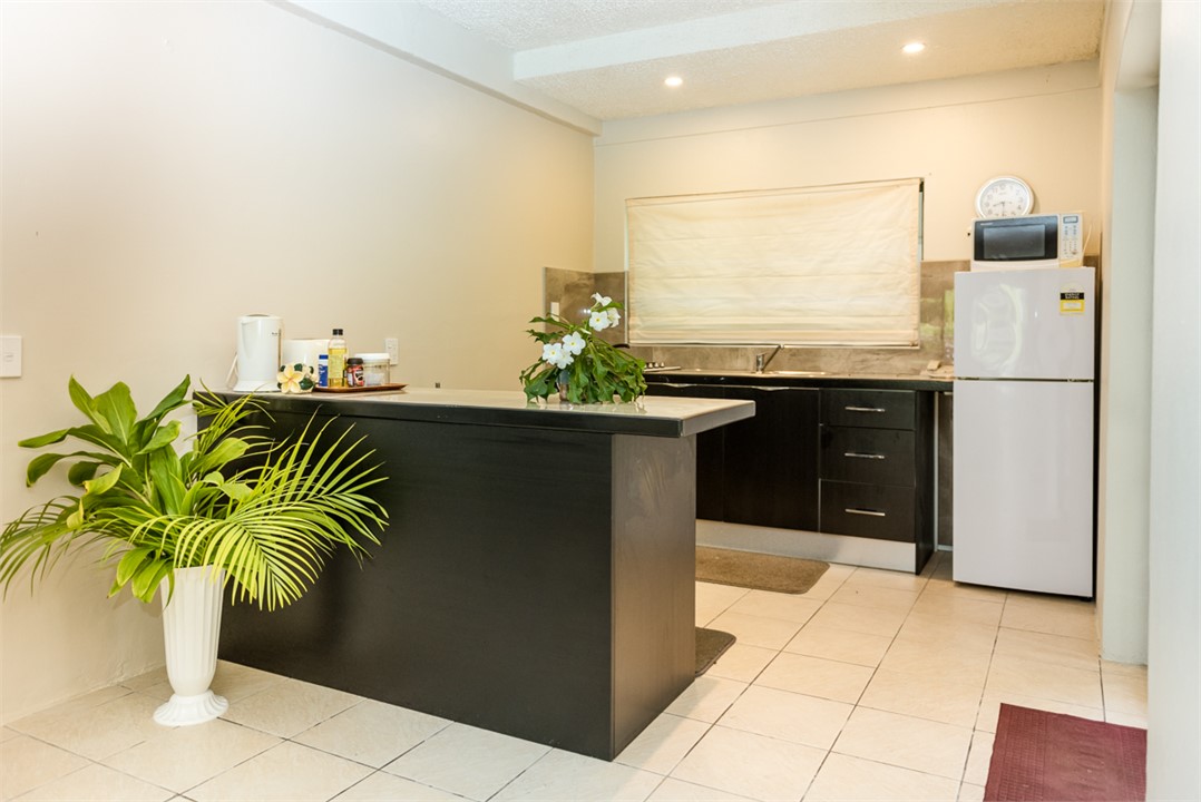 Fully equipped, compact kitchen ground level