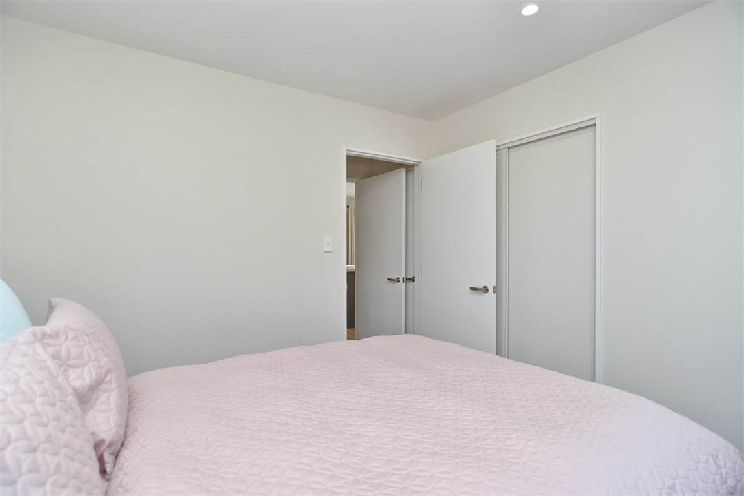 Bedroom 1 has a Queen sized bed