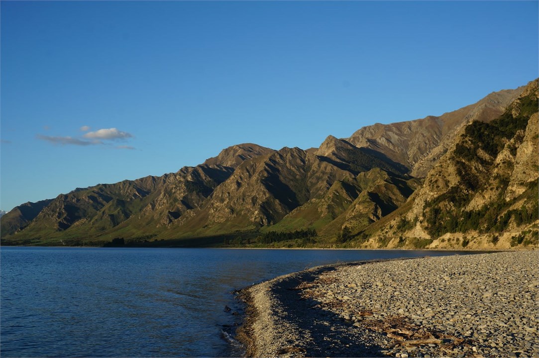 Beautiful John's Creek beach is just across the st