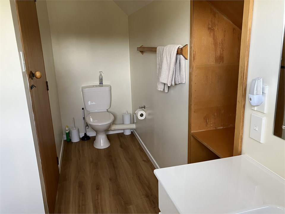 Upstairs bathroom - toilet and shower