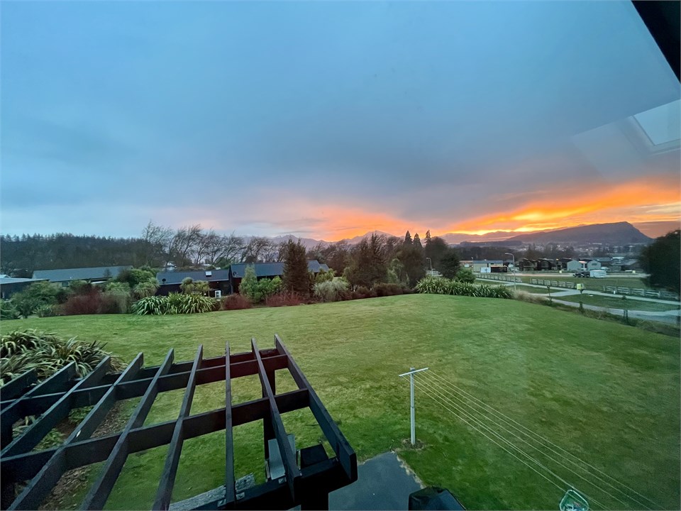 Sunrise from north facing Master bedroom
