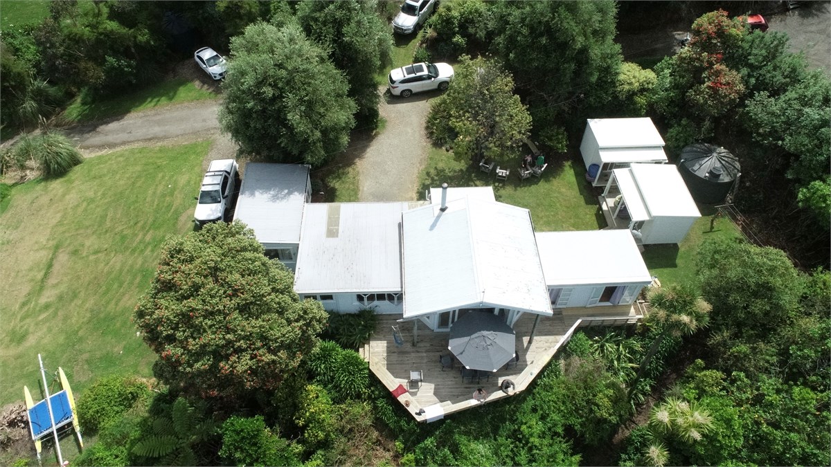 Aerial view from the beach
