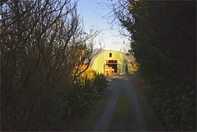 The Barn is set down a secluded driveway.