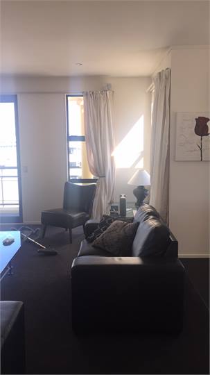 Lounge area with comfortable leather couches