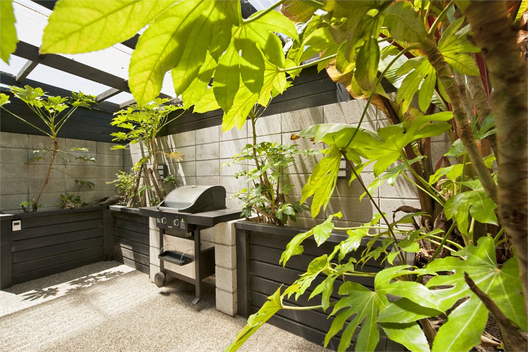 Sheltered BBQ verandah