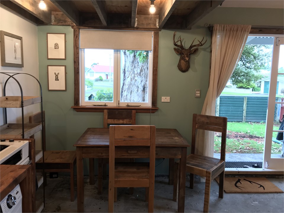 Dining room table and four chairs