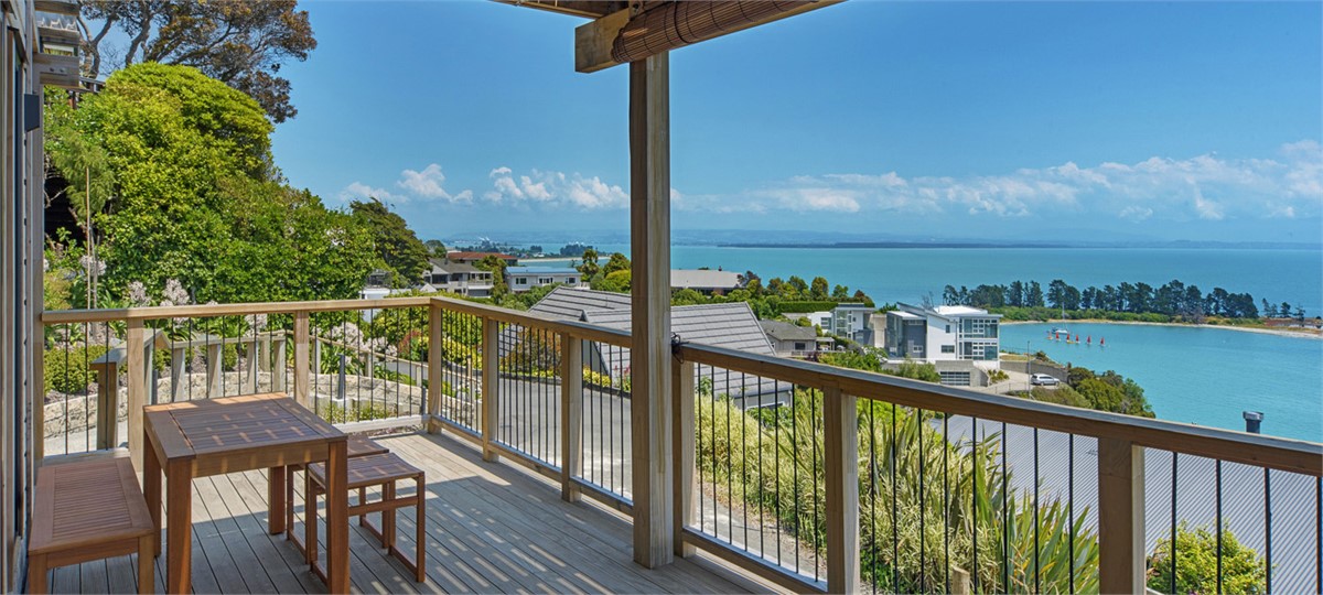 Outdoor dining with incredible Sea views