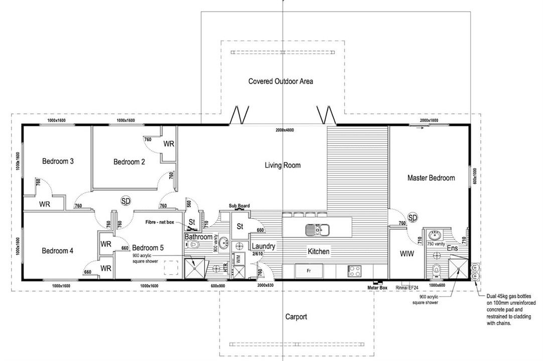 Layout of house