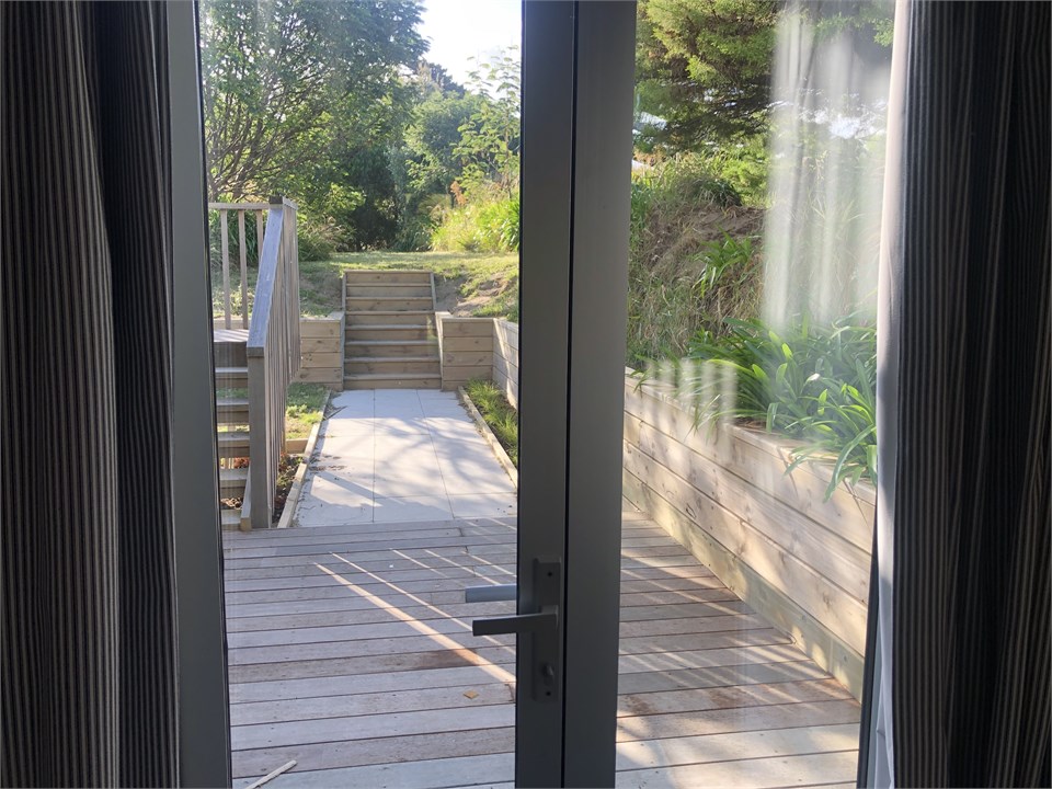 Courtyard off bunkroom