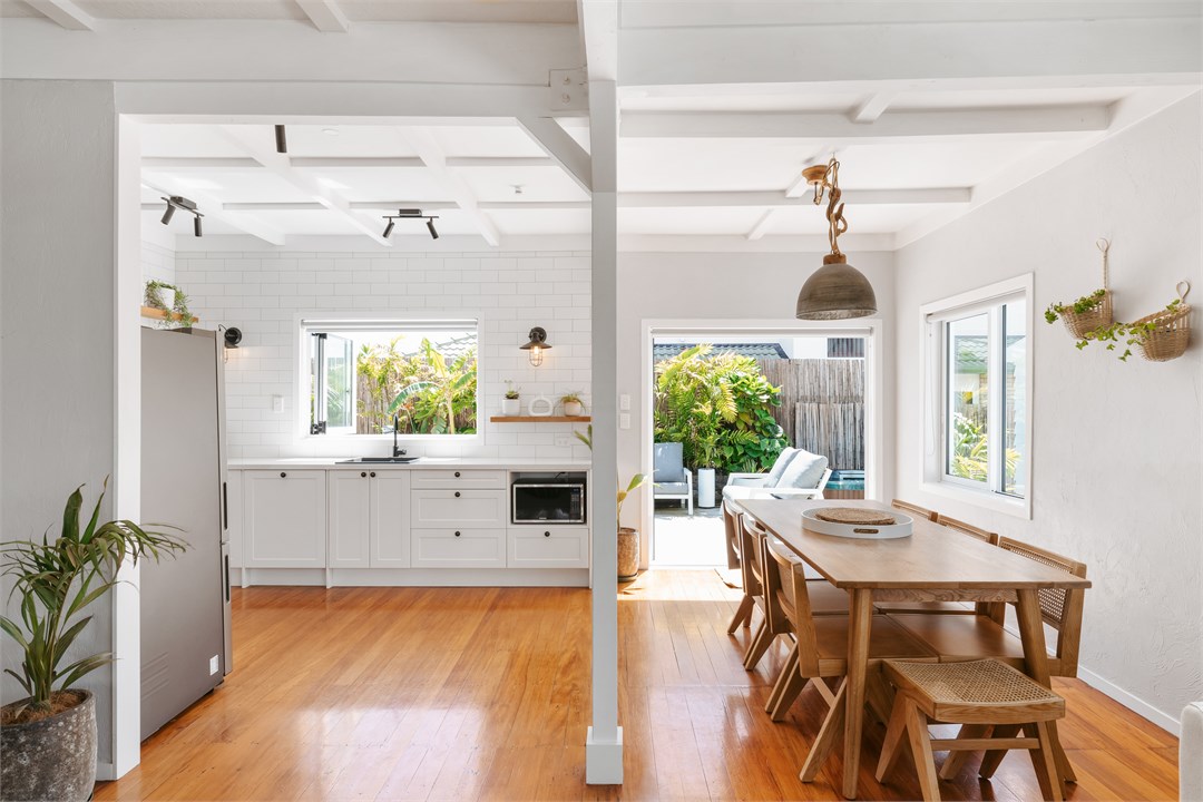 Kitchen and dining area