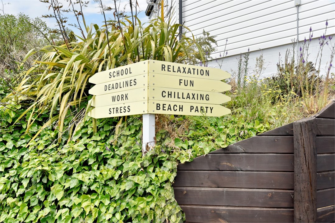 Signpost near the property