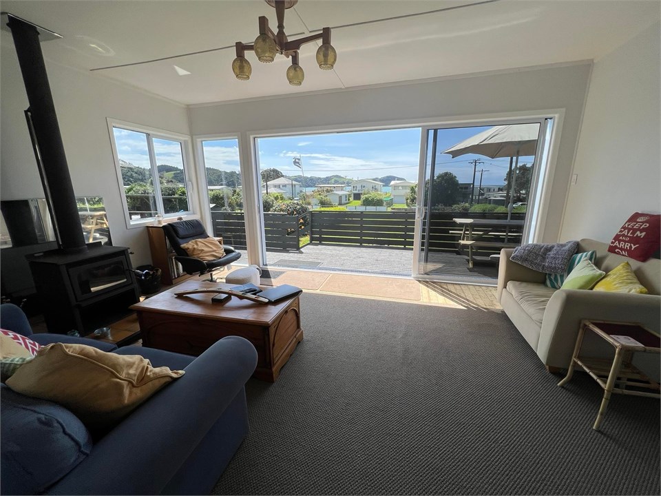 Living room showing fireplace
