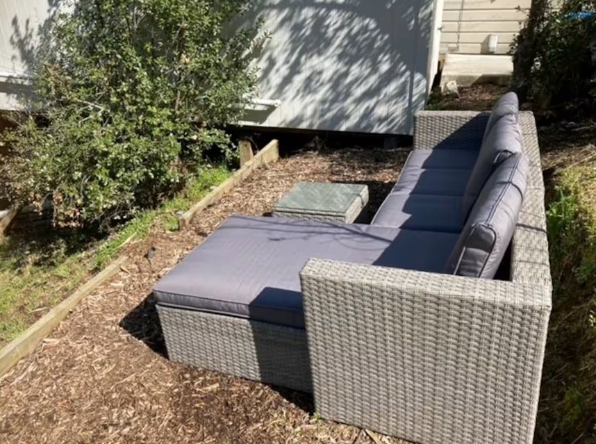 Private outdoor seating area