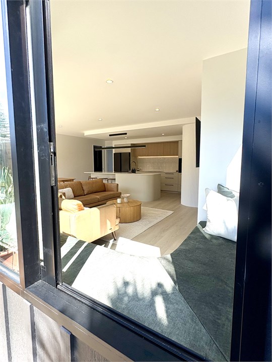 Through the window seat