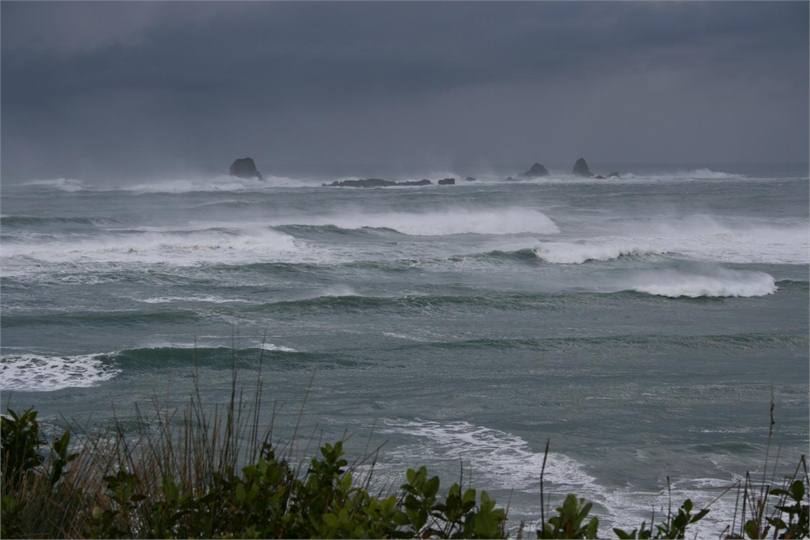A storm on the Steeples rocks