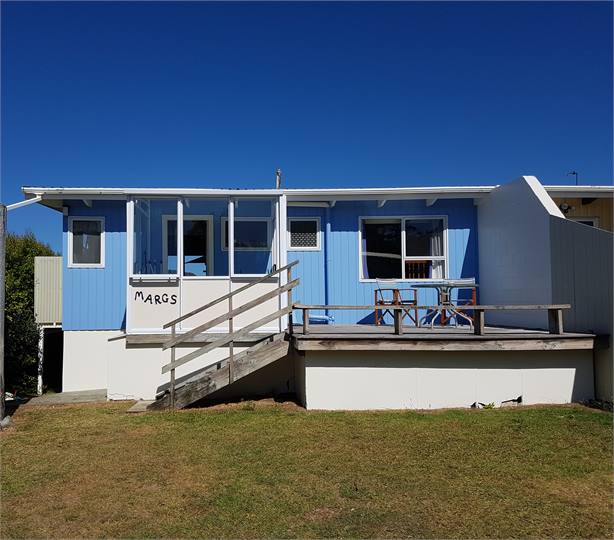 Outside as you arrive