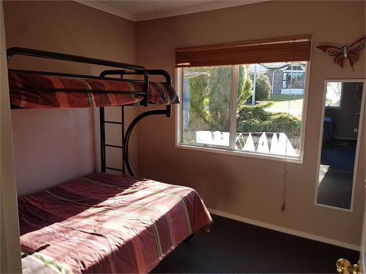 Bedroom two with single over dounle bunk