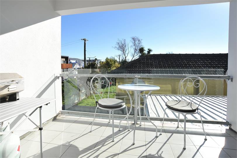 Sunny private balcony with BBQ
