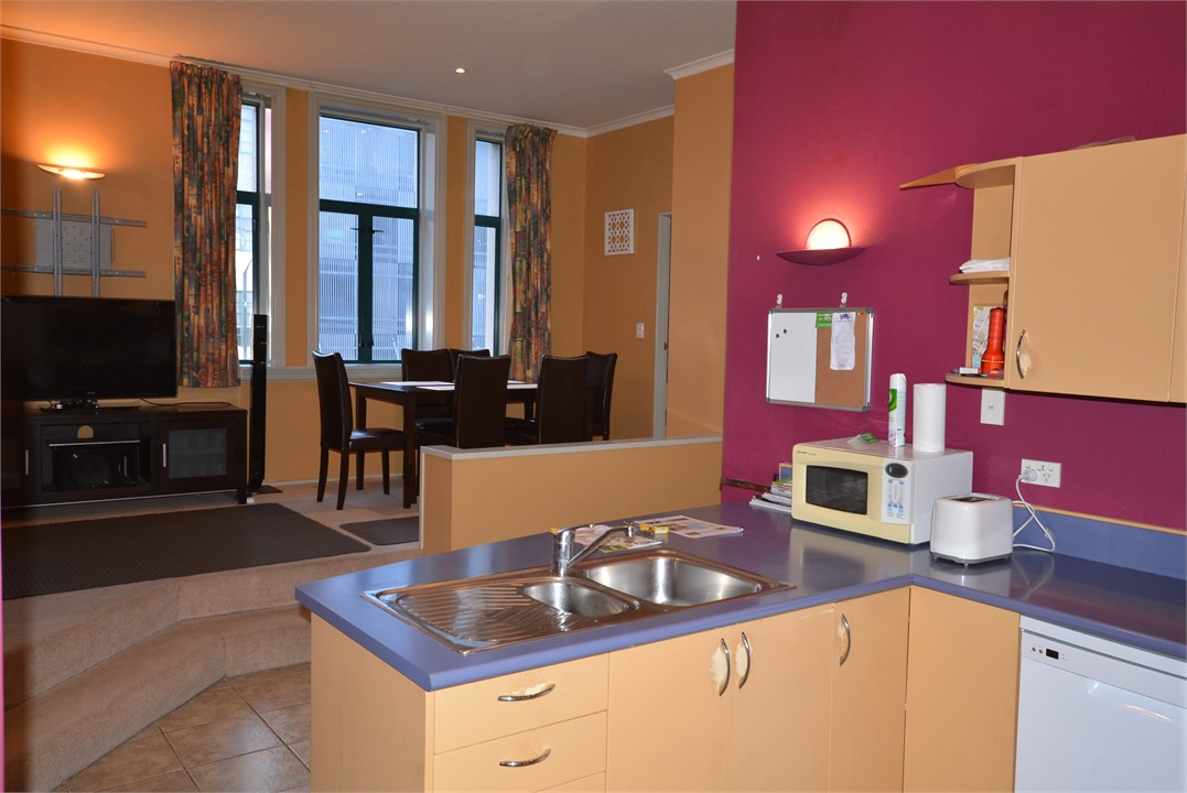 Open plan living with bedrooms