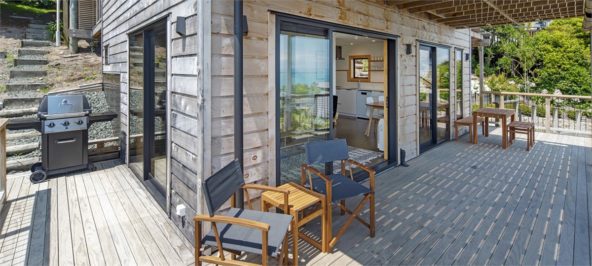 Outdoor dining and BBQ area