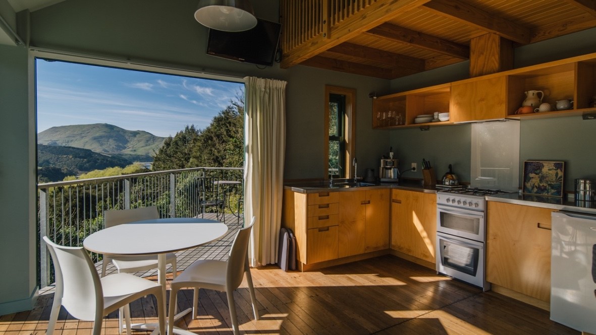 View to outside from kitchen table