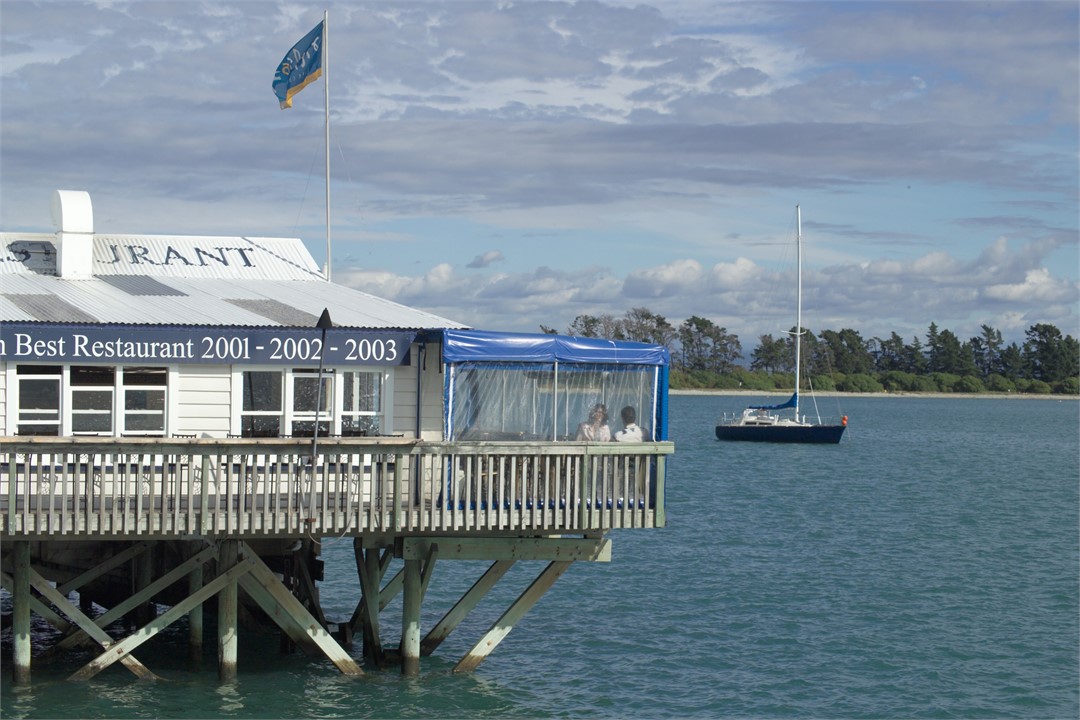 The Boat Shed Restaurant - just 250m walk away