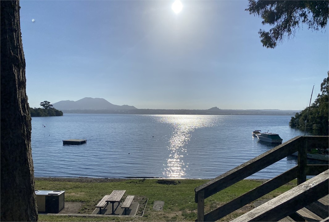 Sheltered swimming bay just a hop skip & jump away