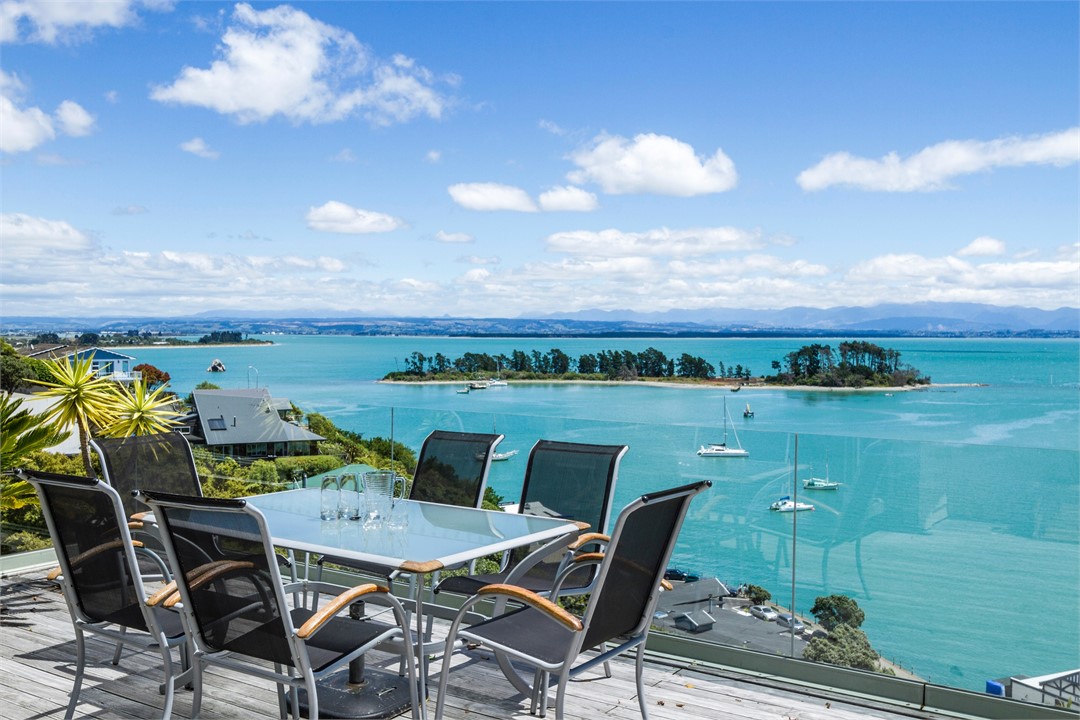 Stunning outlook from your outdoor dining balcony