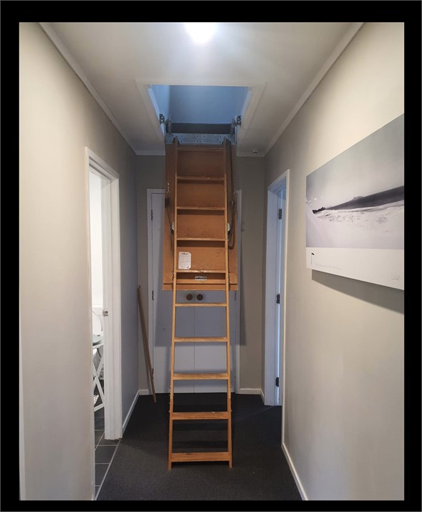 Stairs to loft, need to be able to climb narrow an