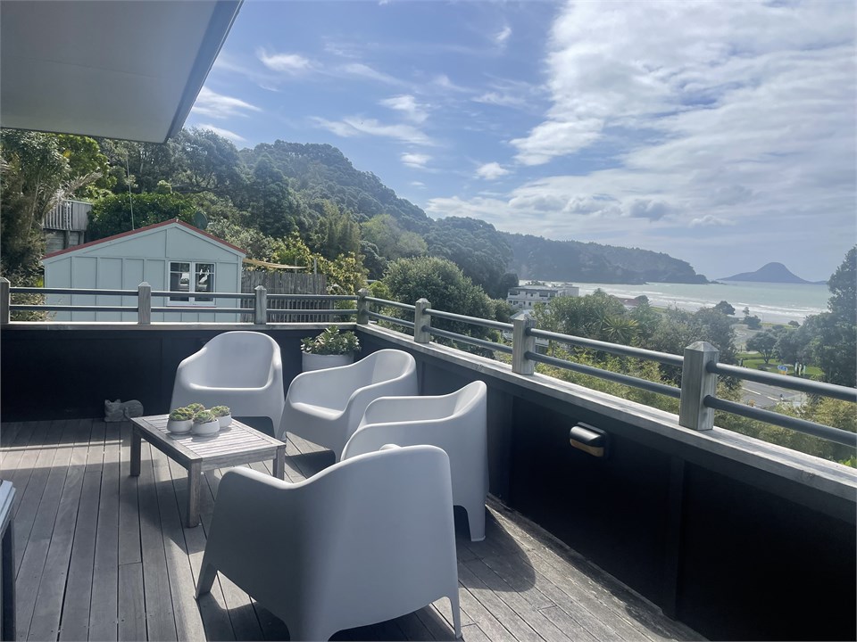 Deck area off master bedroom