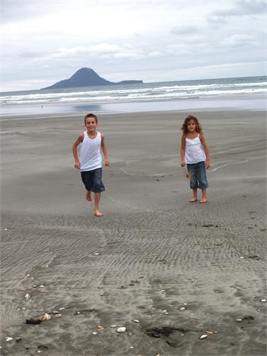 Kids love the safe beautiful beach