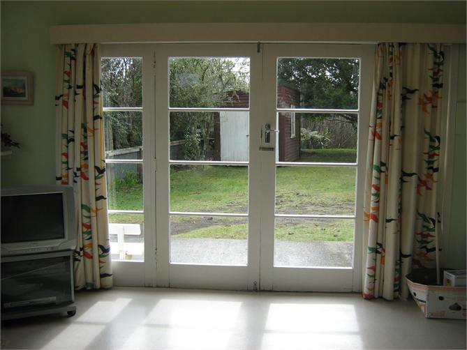 Back yard view from living room