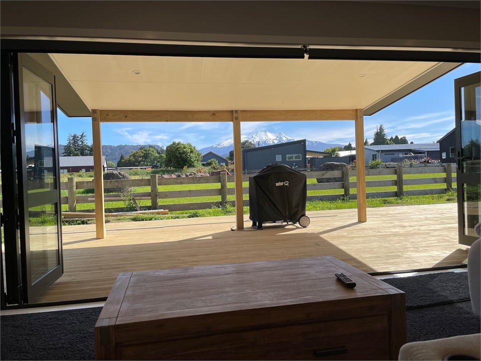 BBQ to mountain from the lounge suit