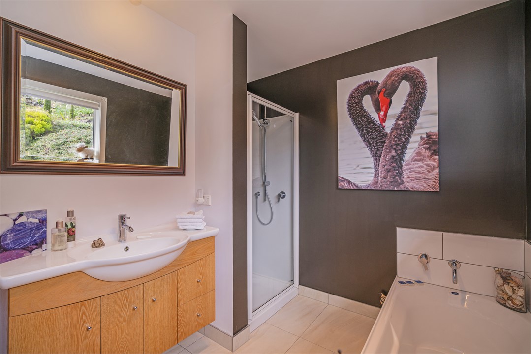 Bathroom showing walk-in Shower