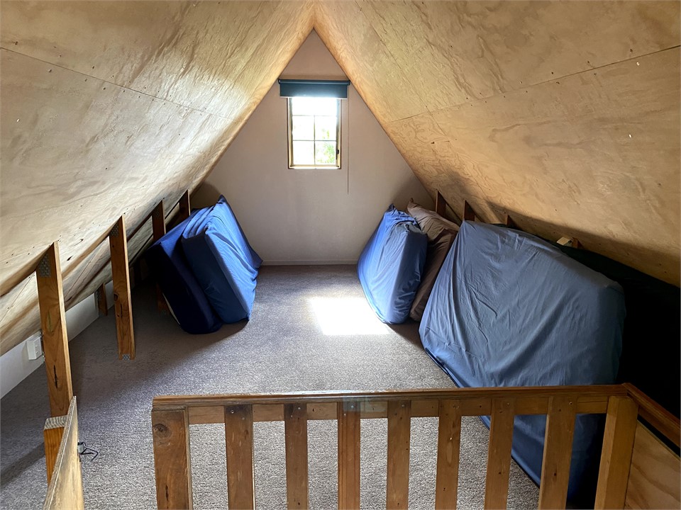Loft area in chalet