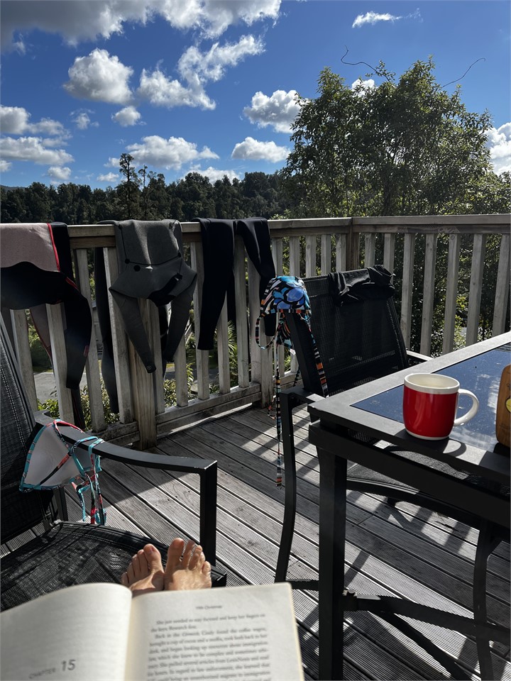 Chilling out on the deck