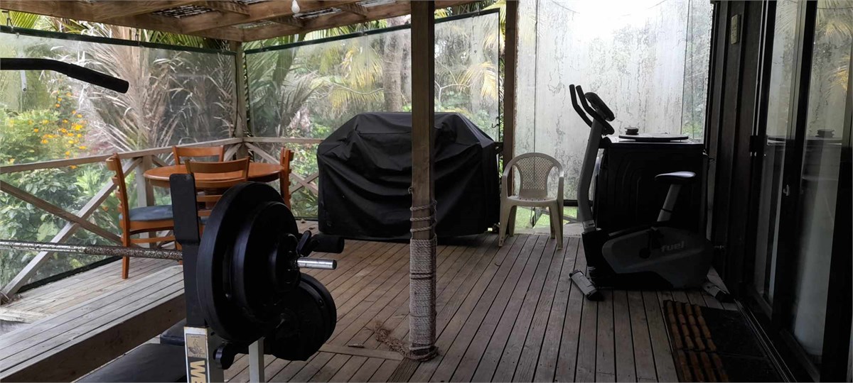 Gym, exercise bike,  4 chair table, bbq please cle