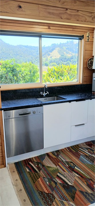 Rural views from the kitchen sink.